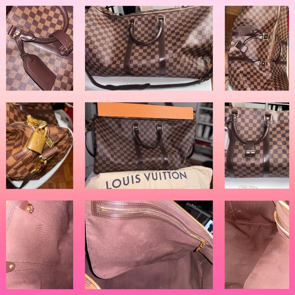 Louis Vuitton Keepall Bandoulière 55 Damier Ebene – Authentic, Excellent Conditi - Picture 1 of 10